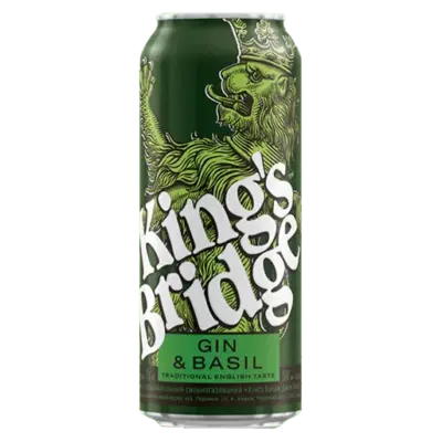 Напій слабоалкогольний King's Bridge Gin&Basil 7% 500 мл Україна