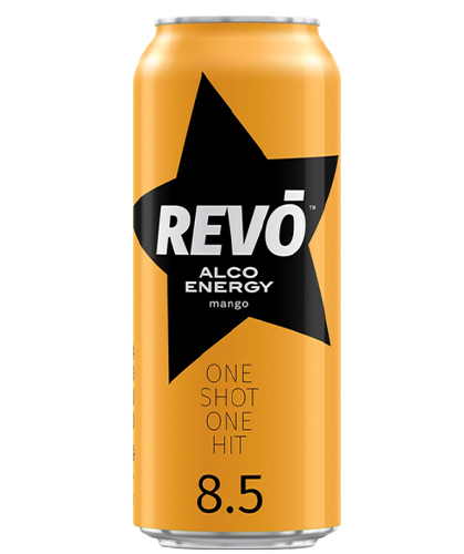 Енергетичний слабоалкогольний напій Revo Alco Energy Mango 8.5% 0.5 л Україна