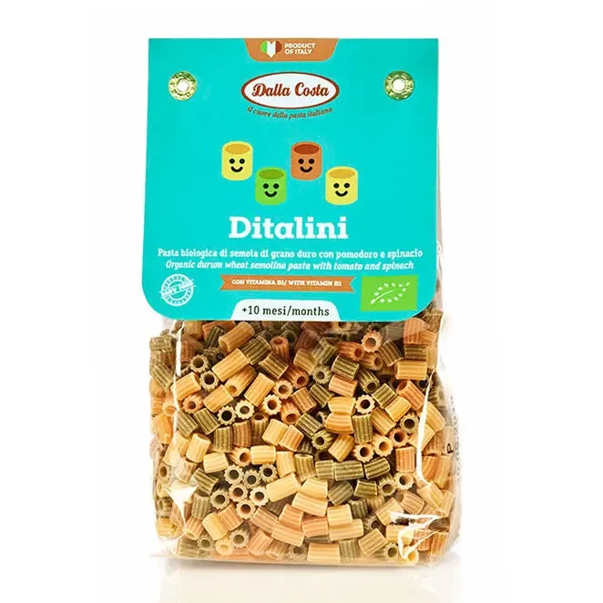 Макарони дитячі з органічного борошна Ditalini Costa, 200 г Італія
