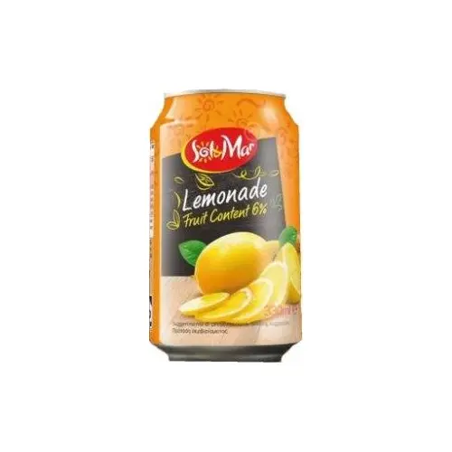 Лимонад газований 6% цитрусовий сік Sol & Mar Cloudy Lemon 330 мл Польща