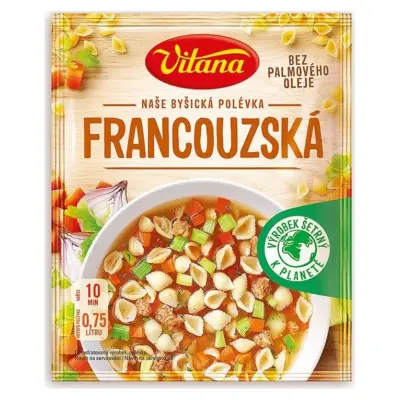 Суп французький з яловичиною Vitana Vitana Polévka francouzská 50 г Чехія