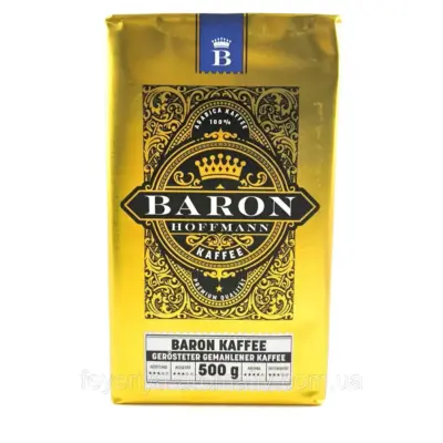 Кава мелена 100% Арабіка Baron Hoffmann Kaffee 500 г Німеччина