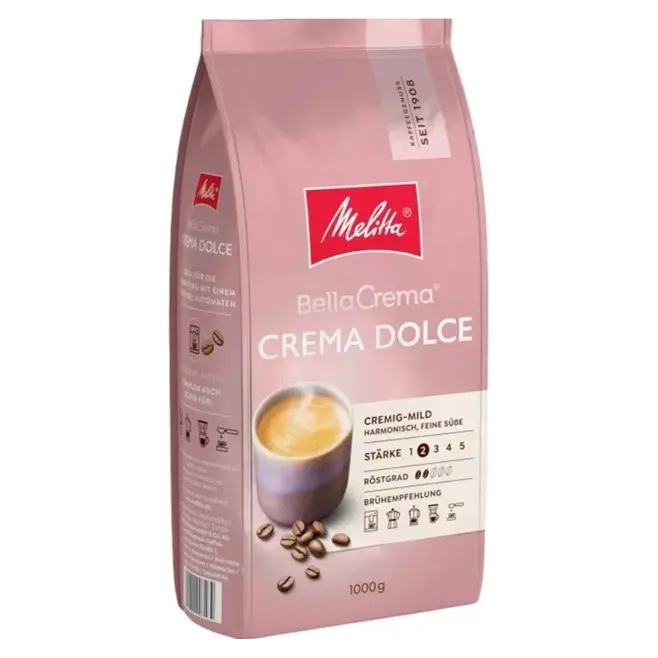 Кава в зернах Melitta Bella Crema Dolce 100% Арабіка 1кг Німеччина