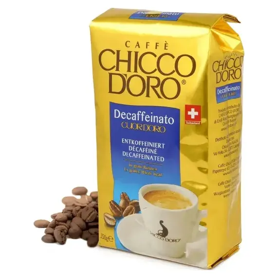 Кава зернова без кофеїну Chicco D’Oro Decaffeinato Cuord’oro 250 г Швейцарія