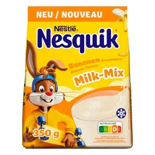 Какао-напій банановий Nesquik Banana Milk-Mix Nestle 350 г Німеччина