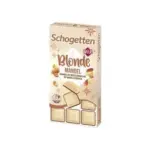 Шоколад білий із мигдалевою крихтою та карамеллю Schogetten Blonde Almond Caramel Німеччина, 100 г