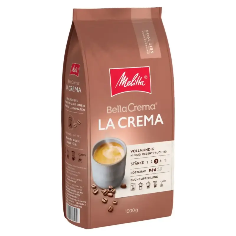 Кава в зернах Melitta Bella Crema La Crema 100% Арабіка 1кг Німеччина