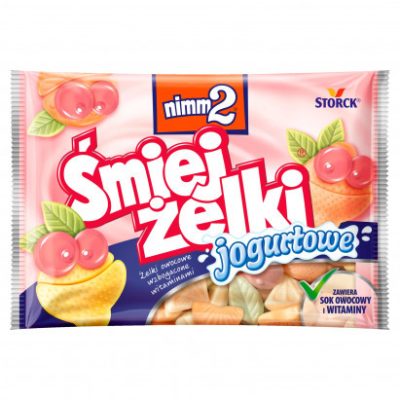 Желейные конфеты Фруктовый йогурт Śmiejżelki jogurtowe Żelki owocowe 100г Германия