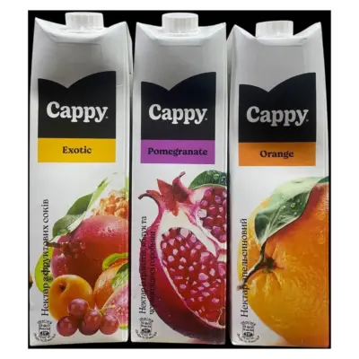 Нектар Cappy Мікс Екзотик Гранат Апельсин 1 л Україна