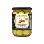 Оливки зелені фаршировані мигдалем БЕЗ ГЛЮТЕНУ. Bernal Gourmet Almendra 436/250г Іспанія