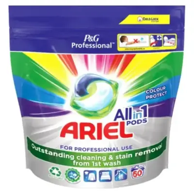 Капсули для прання Ariel Colour Protect For Professional Use All In 1 Pods (60 шт., 19,7 г) Німеччина