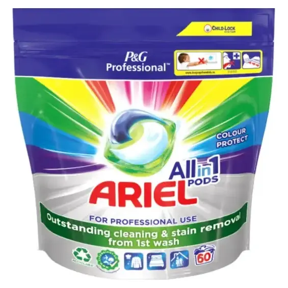 Капсули для прання Ariel Colour Protect For Professional Use All In 1 Pods (60 шт., 19,7 г) Німеччина