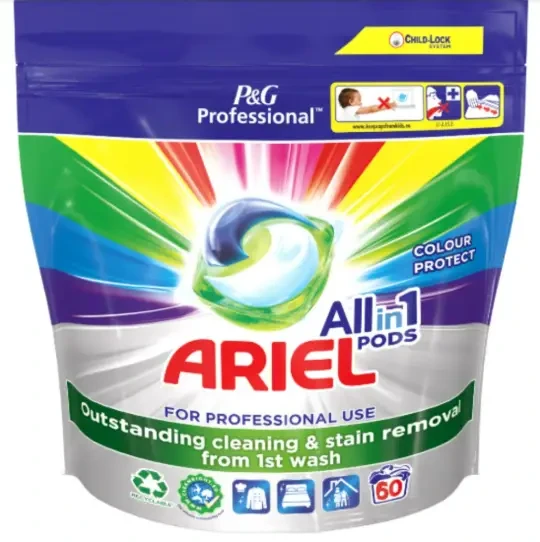 Капсули для прання Ariel Colour Protect For Professional Use All In 1 Pods (60 шт., 19,7 г) Німеччина