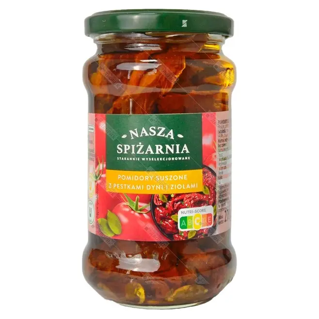 В’ялені томати в олії з насінням гарбуза і травами Nasza Spizarnia 270г Польша