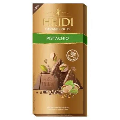Шоколад молочний з карамелізованими фісташками Caramel Nuts Pistachios 80 г Румунія