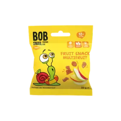 Натуральные снеки для детей Bob Snail Мультіфрукт 40 г