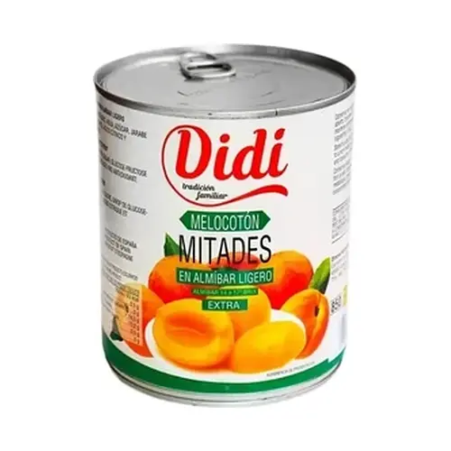 Персик часточками в сиропі БЕЗ ГЛЮТЕНА Didi Extra Melocoton Mitades 850 г Іспанія