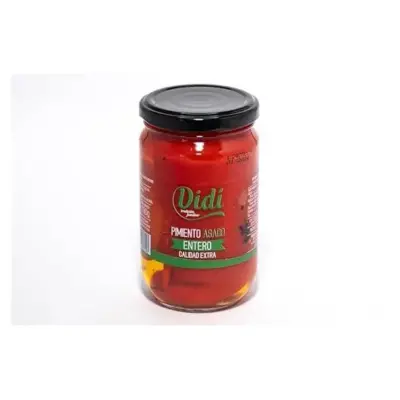 Консервований печений перець DIDI Pimento Asado ENTERO Calidad Extra 290/190г Іспанія