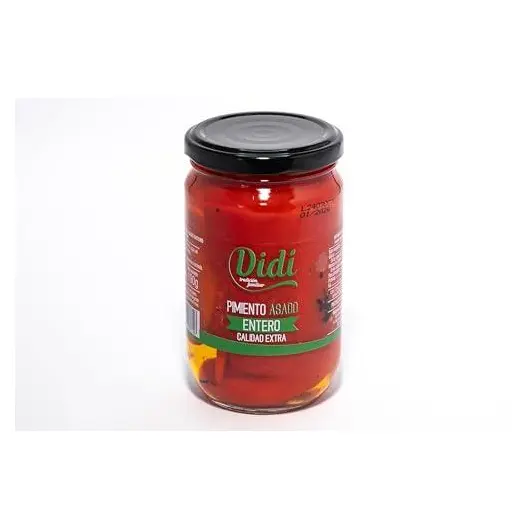 Консервований печений перець DIDI Pimento Asado ENTERO Calidad Extra 290/190г Іспанія