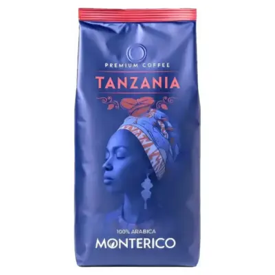 Кава в зернах 100% арабіка Monterico Tanzania, 1 кг Іспанія