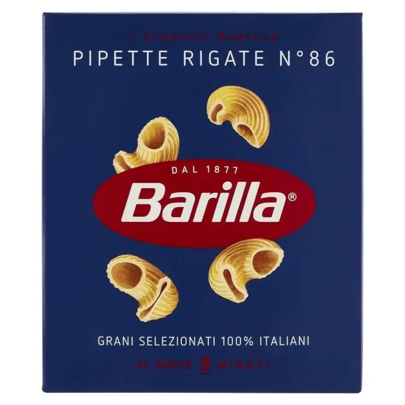 Макаронні вироби Pipette Rigati Barilla (рожки) N 86 Італія 500г
