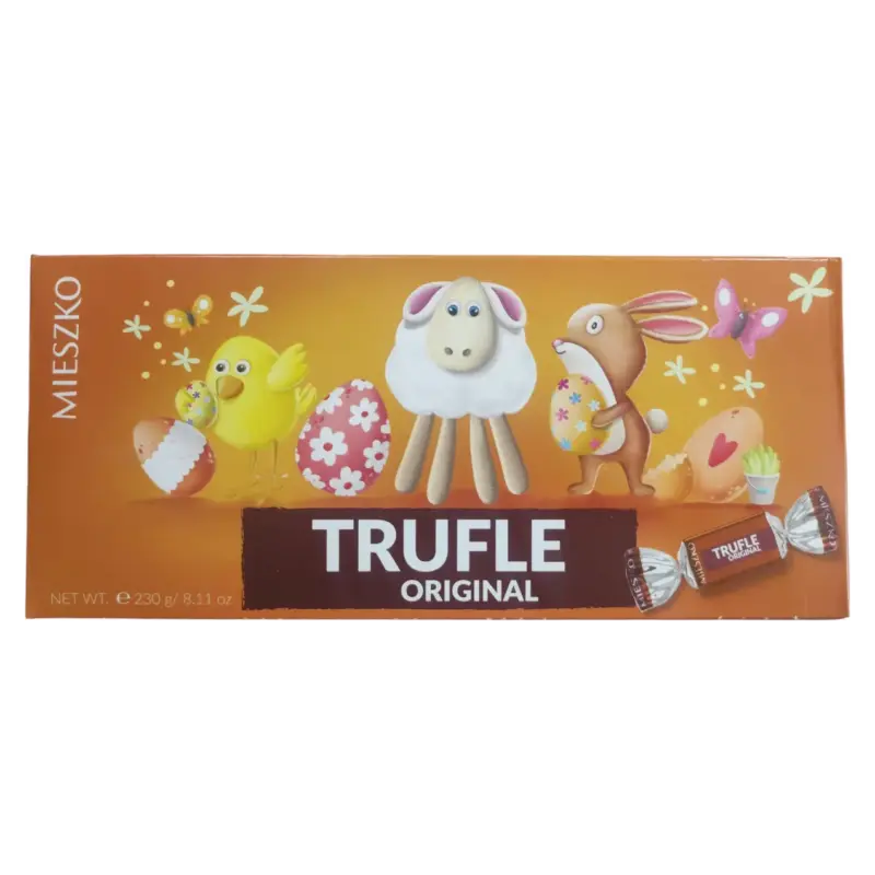 Цукерки шоколадні з ром TRUFLE ORIGINAL z nutka rumu Mieszko 230 г Польща