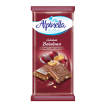 Шоколад "Alpinella Czekolada Peanuts and Raisins" (Альпінелла молочний з арахісом і родзинками), Польща