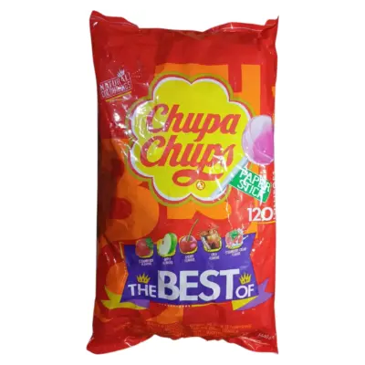 Цукерки на паличці п'ять смаків Chupa Chups The Best Of 120шт 1440г Іспанія