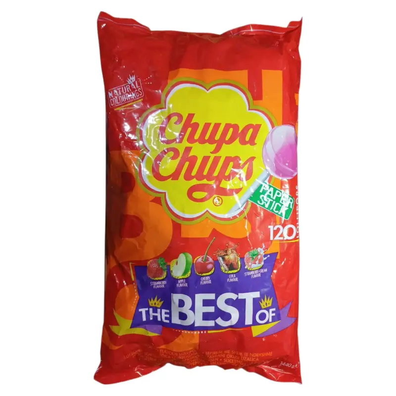 Цукерки на паличці п’ять смаків Chupa Chups The Best Of 120шт 1440г Іспанія
