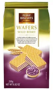 Вафлі з начинкою з лісових ягід Feiny Biscuits 250 г Австрія
