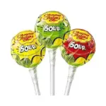 Цукерки на паличці три смаки Chupa Chups Sour 1 шт x12г Іспанія