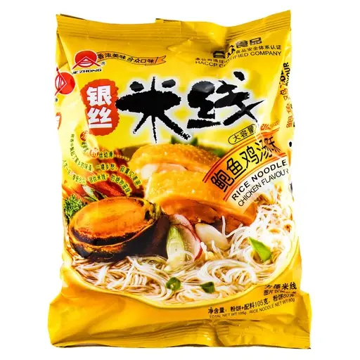 Рисова вермішель швидкого приготування зі смаком курки та морепродуктів Ne Zhong Rice Noodle 80г