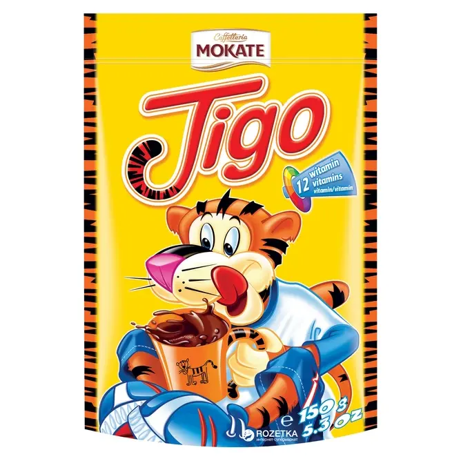 ​​​​​​​Какао-напій розчинний з вітамінами Mokate Tigo 150г Польща