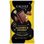 Шоколад CACHET (КАШЕТ) молочний 32% какао Мигдаль та Нуга Бельгія 300 г