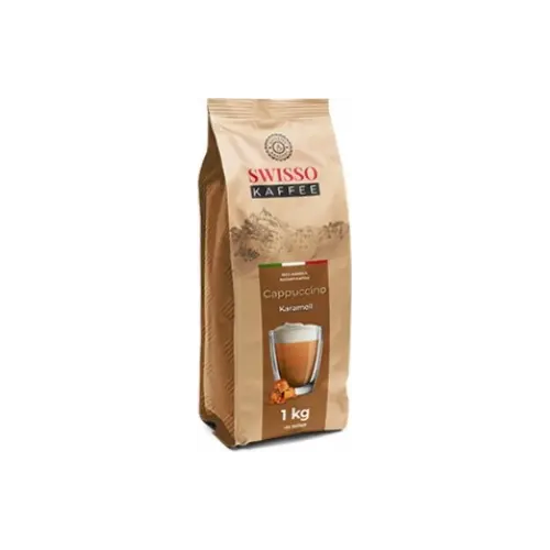 Капучіно зі смаком карамелі Swisso Cappuccino Karamell 1кг Німеччина