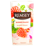 Чай фруктовий Солодка малина Remsey Slodkiel Maliny (20x2г) 40г Польща