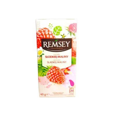 Чай фруктовий Солодка малина Remsey Slodkiel Maliny (20x2г) 40г Польща