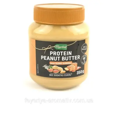 Арахісова паста зі смаком солона карамель і протеїном Maribel Protein Peanut Butter 350 г Німеччина