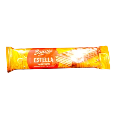 Вафлі в шоколаді з карамельною начинкою Bonitki-Estella Toffi 50г Польща