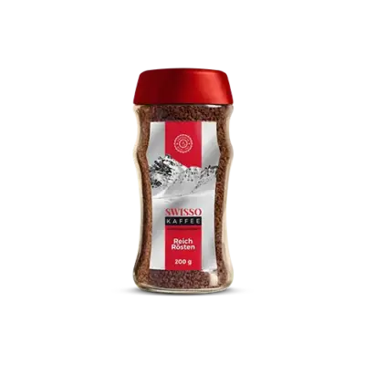 Кава розчинна сублімована Swisso Kaffe Reich Rösten 200г​​ Німеччина