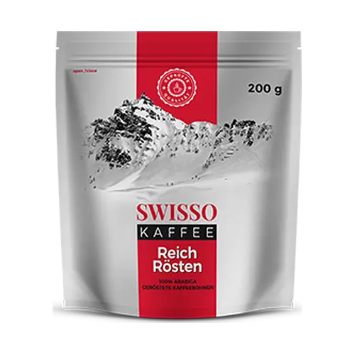 Кава розчинна сублімована Swisso Kaffe Reich Rösten 200г эконом пакет Німеччина