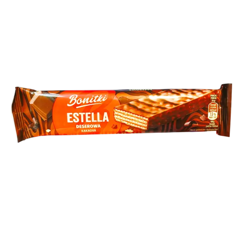 Вафлі в шоколаді з шоколадною начинкою Bonitki-Estella Deserowa 50г Польща
