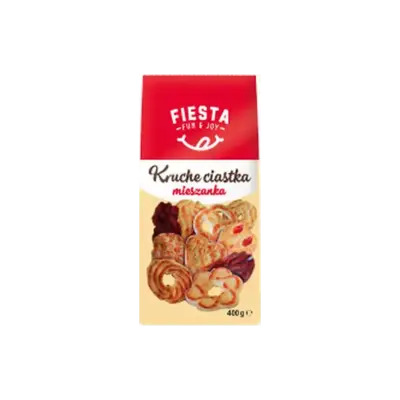 Печиво пісочне Асорті Fiesta KRUCHE CIASTKA Mieszanka 400 г Польща