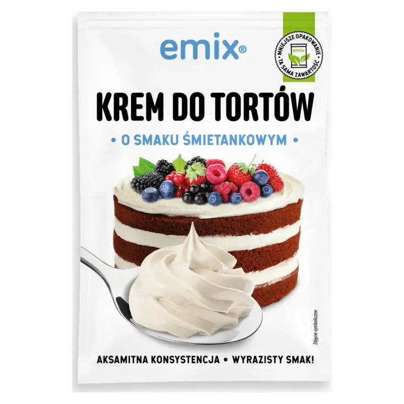 Крем для торта зі вершковим смаком Emix do tortow o smaku śmietankowym Польща 100 г