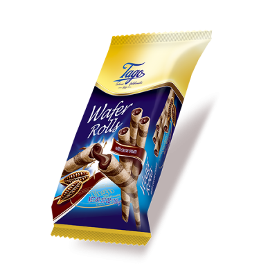 Вафельні трубочки з шоколадним кремом Таго Tago Wafer Rolls cocoa 150г
