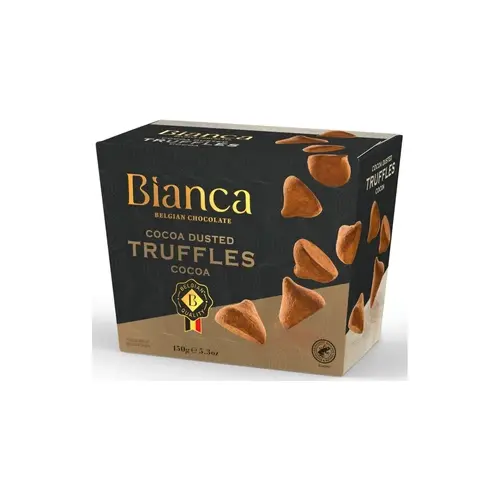 Цукерки трюфельні Какао Bianca Belgian chocolate Truffles Cocoa 150 г Бельгія