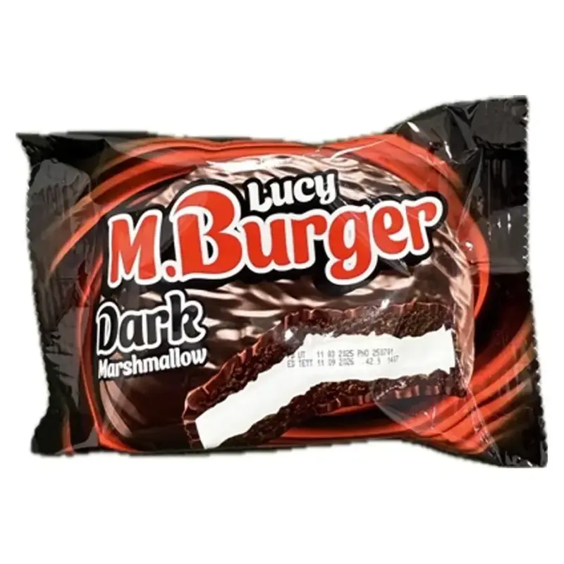 Бісквіт-сендвіч із маршмелоу в шоколаді Lucy Mr.Burger 42 г