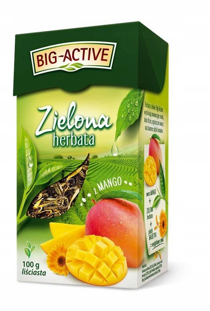 Чай зелений Big Activ з манго Польща 100 г