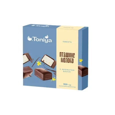 Шоколадні цукерки Пташине молоко ТМ TONIYA 300г