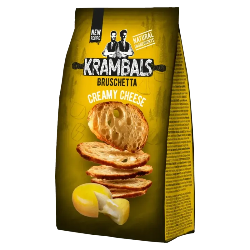 Брускетта із вершковим сиром Krambals Bruschetta Creamy Cheese 70г Болгарія
